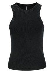 Sublevel Top w kolorze czarnym rozmiar: S. Czarne topy damskie Sublevel, s, bez wzorów, prążkowane, bez kołnierzyka. Za 39.99 zł.