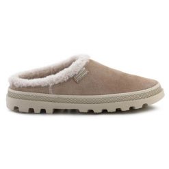 Buty Palladium Palladune Mule Warm 74337-271-M beżowy. Brązowe kapcie damskie ze skóry. Za 490.22 zł.