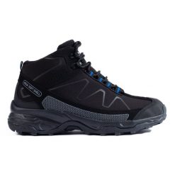 Sportowe buty trekkingowe damskie z wysoką cholewką DK czarne. Czarne obuwie trekkingowe damskie . Za 227.37 zł.