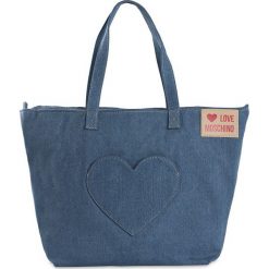 Torebka Love Moschino. Shopper bag damskie Love Moschino, bez wzorów, z jeansu, bez dodatków. Za 199.00 zł.