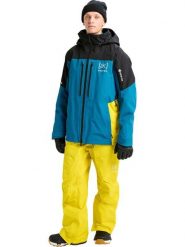 Burton Kurtka narciarska "[ak] Swash GORE-TEX 2L" w kolorze niebiesko-czarno-żółtym rozmiar: S. Czarne kurtki narciarskie i snowboardowe damskie Burton, l, bez wzorów, z gore-texu, bez kaptura, narciarskie, gore-tex. Za 1,659.95 zł.