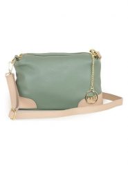 Mia Tomazzi Skórzana torebka "Condino" w kolorze miętowym - 25 x 15 x 10 cm rozmiar: onesize. Zielone torebki klasyczne damskie Mia Tomazzi, bez wzorów, z materiału, bez dodatków. Za 252.99 zł.