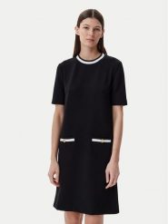 KARL LAGERFELD Sukienka codzienna A1W13041 Czarny Regular Fit. Czarne sukienki damskie Karl Lagerfeld, na co dzień, xs, bez wzorów, z syntetyku, bez kołnierzyka, bez ramiączek, proste. Za 449.99 zł.