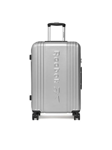 Reebok Walizka średnia CEOWB-RBK-WAL-003-07-CCC-M Srebrny. Szare walizki Reebok, bez wzorów, z tworzywa sztucznego, średnie. Za 319.99 zł.