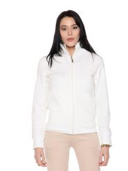 Bluza ciepła z pełny zamek błyskawiczny na czas wolny. Fioletowe bluzy bez kaptura damskie LEONE 1947 APPAREL, s, bez wzorów, bez ramiączek, bez kaptura. Za 147.31 zł.