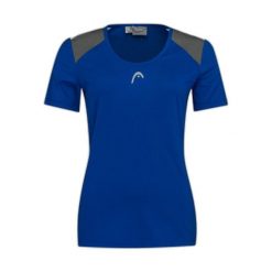 T-Shirt damski CLUB 22 Tech. Niebieskie t-shirty damskie HEAD, l, bez wzorów, z poliesteru, bez kołnierzyka. W wyprzedaży za 115.50 zł.