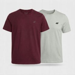 KOSZULKA MĘSKA LIMITOWANA 4F T-SHIRT KOMPLET ZESTAW 2 SZTUK L M3948 SS26. T-shirty męskie 4f, l, bez wzorów, z bawełny, bez kołnierzyka. Za 109.80 zł.