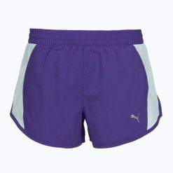 Spodenki do biegania damskie PUMA Run Favorite Velocity 3" Shorts. Fioletowe szorty damskie Puma, bez wzorów, z materiału. Za 88.99 zł.