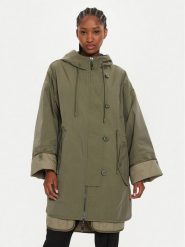 Weekend Max Mara Płaszcz przejściowy Fumetto 2425026051 Khaki Loose Fit. Brązowe płaszcze damskie Weekend Max Mara, bez wzorów, z syntetyku. Za 1,639.00 zł.