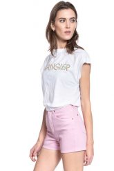 T-SHIRT DAMSKI WRANGLER SUMMER TEE REAL WHITE W7N5GHXW1 112131978. Białe t-shirty damskie Wrangler, s, bez wzorów, bez kołnierzyka. Za 69.99 zł.