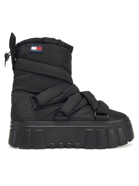 Tommy Jeans Śniegowce Tjw Chunky Snow Boot Nylon EN0EN02842 Czarny. Czarne śniegowce damskie Tommy Jeans, z jeansu. Za 469.99 zł.