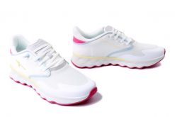 TAMARIS 1-23700-44 197 white comb, półbuty damskie. Białe półbuty damskie Tamaris, bez wzorów, z tkaniny, bez obcasa. Za 349.90 zł.