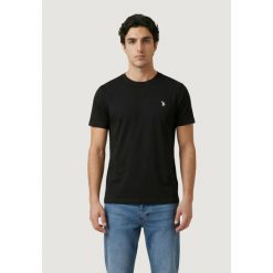 Koszulka crop top Mężczyzna U.S. POLO ASSN. MICK-BASIC. Czarne koszulki polo męskie U.S. Polo Assn., m, bez wzorów, z bawełny, bez ramiączek. W wyprzedaży za 159.75 zł.