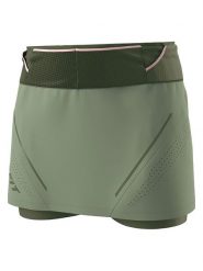 DYNAFIT Spódnica funkcyjna 2w1 "ULTRA" w kolorze khaki rozmiar: L. Brązowe spódniczki damskie Dynafit, l, bez wzorów, sportowe, z podwyższonym stanem, sportowe. Za 236.05 zł.