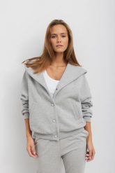 BLUZA LOREN SZARY MELANŻ L - Flawless. Szare bluzy bez kaptura damskie Flawless, l, z bawełny. Za 410.00 zł.
