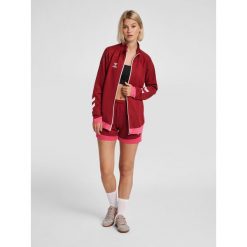 Bluza do piłki ręcznej damska Hummel hml LEAD poly zapinana na zamek. Czerwone bluzy bez kaptura damskie HUMMEL, xl. W wyprzedaży za 189.55 zł.