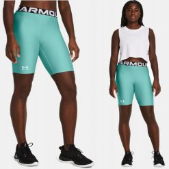 Spodenki Damskie Under Armour Treningowe Szybkoschnące. Niebieskie spodenki sportowe damskie Under Armour, l, na fitness i siłownię. Za 131.70 zł.