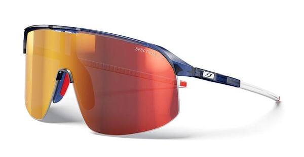 Okulary sportowe JULBO Density - Spectron 3 - Dark Blue/White/Red. Białe okulary przeciwsłoneczne męskie JULBO, z materiału. Za 485.10 zł.