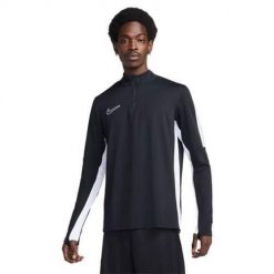 Bluza treningowa męska Nike DX4294010. Czarne bluzy bez kaptura męskie Nike, bez wzorów, sportowe, bez kołnierzyka, bez ramiączek. Za 302.00 zł.