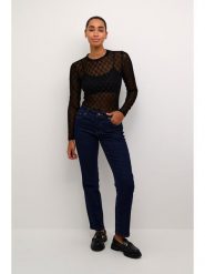Kaffe Koszulka w kolorze czarnym rozmiar: XL. Czarne bluzki damskie Kaffe, xl, bez wzorów, bez kołnierzyka, bez ramiączek. Za 65.85 zł.