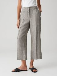 OPUS Lniane spodnie w kolorze szarym rozmiar: 34. Szare spodnie materiałowe damskie Opus, bez wzorów, ze lnu. Za 187.99 zł.