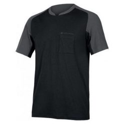 Koszulka rowerowa męska Endura GV500 Foyle Tech. Czarne t-shirty sportowe męskie ENDURA, m, bez ramiączek, rowerowe. Za 279.99 zł.