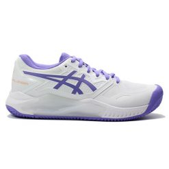 Damskie buty do tenisa Asics Gel-Challenger 13 Clay. Białe buty sportowe na co dzień damskie Asics, bez wzorów, z materiału, tenisowe. Za 465.70 zł.