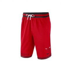 Spodnie koszykarskie męskie Nike Nba Chicago Bulls. Czerwone szorty męskie Nike, bez wzorów, z materiału, sportowe. Za 362.00 zł.