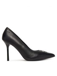 KARL LAGERFELD Szpilki Sarabande KL30917A Czarny. Czarne szpilki Karl Lagerfeld, bez wzorów, ze skóry, bez obcasa. Za 569.99 zł.