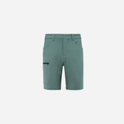 Spodenki trekkingowe męskie Millet Ubic Stretch Short M regular fit. Brązowe szorty męskie Millet, bez kołnierzyka. Za 255.00 zł.
