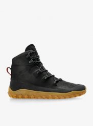 Buty turystyczne męskie Vivobarefoot Tracker Leather AT. Czarne buty trekkingowe męskie VIVOBAREFOOT, bez zapięcia, trekkingowe. Za 789.00 zł.