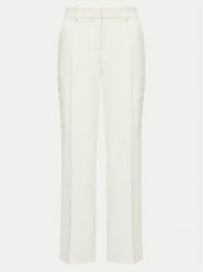 DKNY Spodnie materiałowe UB4PX263 Écru Regular Fit. Spodnie materiałowe damskie DKNY, bez wzorów, z materiału. Za 399.99 zł.