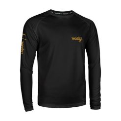 Bluza rowerowa męska Rocday Podium. Czarne bluzy bez kaptura męskie ROCDAY, bez wzorów, sportowe, bez kołnierzyka, bez ramiączek. Za 198.99 zł.