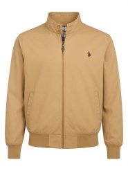 U.S. Polo Assn. Kurtka przejściowa w kolorze beżowym rozmiar: 52. Brązowe kurtki męskie U.S. Polo Assn., s, bez wzorów, bez kaptura. Za 218.57 zł.