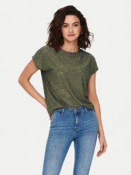 ONLY Bluzka Smilla 15231005 Zielony Regular Fit. Zielone bluzki damskie Only, xs, bez wzorów, z syntetyku, bez ramiączek. Za 59.99 zł.
