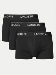 Lacoste Komplet bokserek 5H1300 Czarny. Czarne bokserki męskie Lacoste, bez wzorów, z bawełny. Za 159.99 zł.
