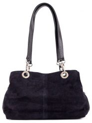 Lia Biassoni Skórzana torebka "Alvo" w kolorze granatowym - 32 x 20 x 14 cm rozmiar: onesize. Niebieskie torebki klasyczne damskie Lia Biassoni, bez wzorów, z materiału, bez dodatków. Za 173.99 zł.