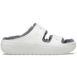 Japonki Crocs Classic Cozzzy Sandal. Białe klapki i japonki męskie Crocs, z materiału. Za 202.99 zł.