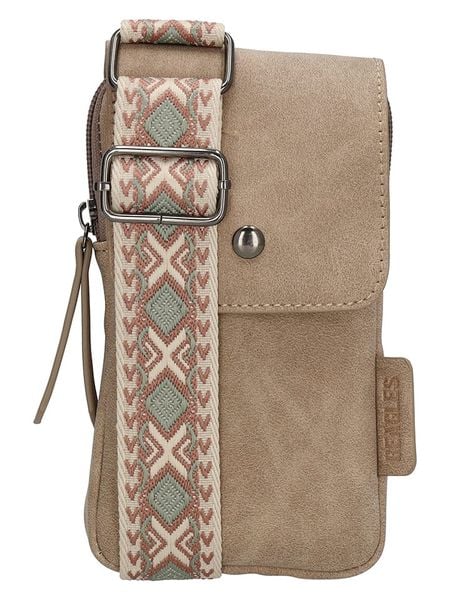 Beagles Torebka w kolorze beżowym na telefon - 11 x 20 x 2 cm rozmiar: onesize. Brązowe torebki klasyczne damskie Beagles, bez wzorów, z materiału, bez dodatków. Za 92.21 zł.