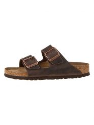Birkenstock Klapki "Arizona" w kolorze brązowym rozmiar: 35. Brązowe klapki damskie Birkenstock, bez wzorów, bez obcasa. Za 406.00 zł.