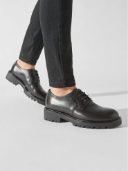 Vagabond Shoemakers Półbuty Kenova 5241-601-20 Czarny. Czarne półbuty damskie Vagabond Shoemakers, bez wzorów, ze skóry, bez obcasa. Za 476.99 zł.