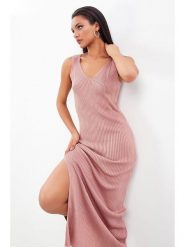Milan Kiss Sukienka w kolorze różowym rozmiar: M. Różowe sukienki damskie Milan Kiss, na co dzień, m, bez wzorów, z wełny, bez kołnierzyka, bez ramiączek, midi, proste. Za 96.60 zł.