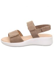 Legero Skórzane sandały "Easy" w kolorze beżowym rozmiar: 39. Brązowe sandały damskie Legero, bez wzorów, bez obcasa. Za 223.99 zł.