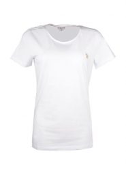 U.S. Polo Assn. Koszulka w kolorze białym rozmiar: XL. Białe bluzki damskie U.S. Polo Assn., s, bez wzorów, bez kołnierzyka, bez ramiączek. Za 70.24 zł.