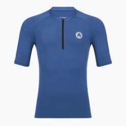 Koszulka rowerowa męska ATTABO TEVRA. Niebieskie t-shirty sportowe męskie ATTABO, na lato, m, z dzianiny, bez ramiączek, na fitness i siłownię. Za 72.99 zł.