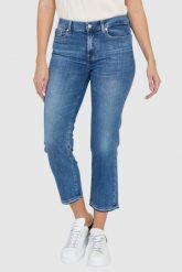 7 FOR ALL MANKIND Jasnoniebieskie jeansy THE STRAIGHT CROP SLIM ILLUSION Stride. Niebieskie jeansy damskie 7 FOR ALL MANKIND. W wyprzedaży za 499.99 zł.