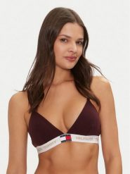 Tommy Hilfiger Biustonosz braletka UW0UW05651 Bordowy. Czerwone biustonosze Tommy Hilfiger, bez wzorów, z bawełny. Za 89.99 zł.