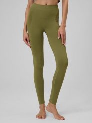 4F Legginsy sportowe w kolorze khaki rozmiar: M/L. Brązowe legginsy damskie 4f, l, bez wzorów, z materiału. Za 59.95 zł.