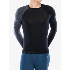 Bluza termoaktywna męska Ortovox 120 Comp Light Long Sleeve. Czarne bluzy bez kaptura męskie ORTOVOX, m. Za 392.99 zł.