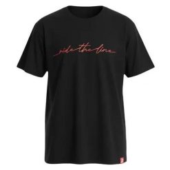 Odzież T-shirts unisex SkatePro RIDE THE LINE Koszulka - XL - Czarny. Czarna bluzki damskie SKATEPRO, xl, bez wzorów, bez kołnierzyka. W wyprzedaży za 97.99 zł.